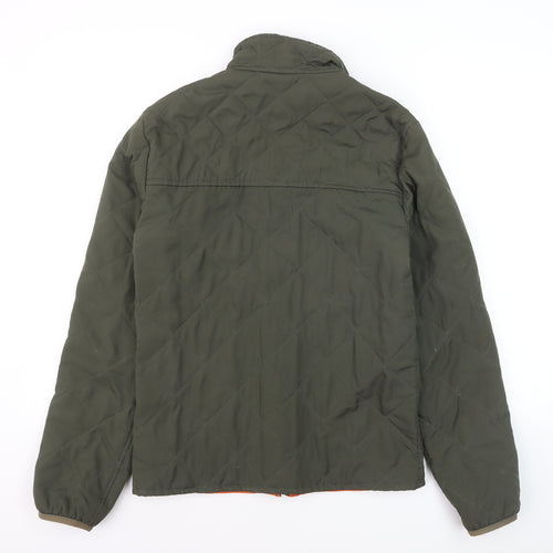 Solognac Men's Green Quilted Hunting Jacket Size S Polyester
