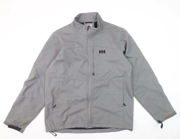 Helly Hansen Men's Grey XL Soft Shell Jacket Windproof Water Resistant