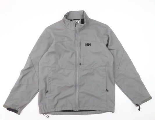Helly Hansen Men's Grey XL Soft Shell Jacket Windproof Water Resistant