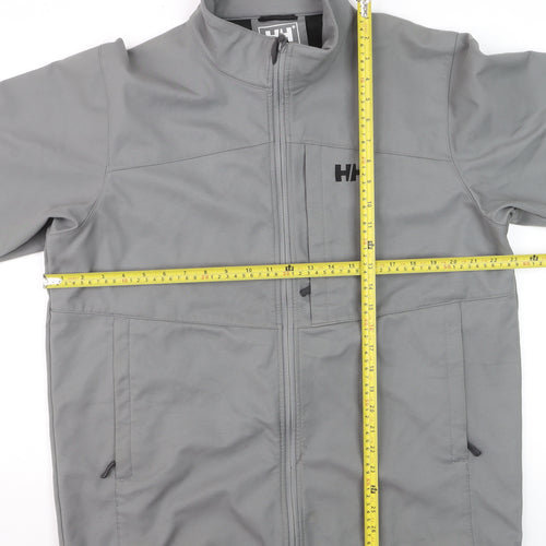 Helly Hansen Men's Grey XL Soft Shell Jacket Windproof Water Resistant