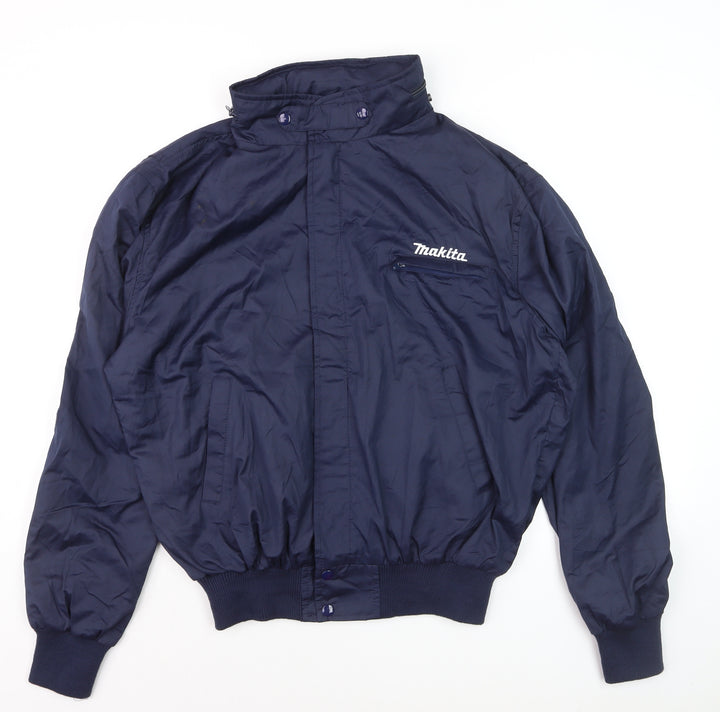Norama Design Men's Blue XL Bomber Jacket Makita Logo Workwear