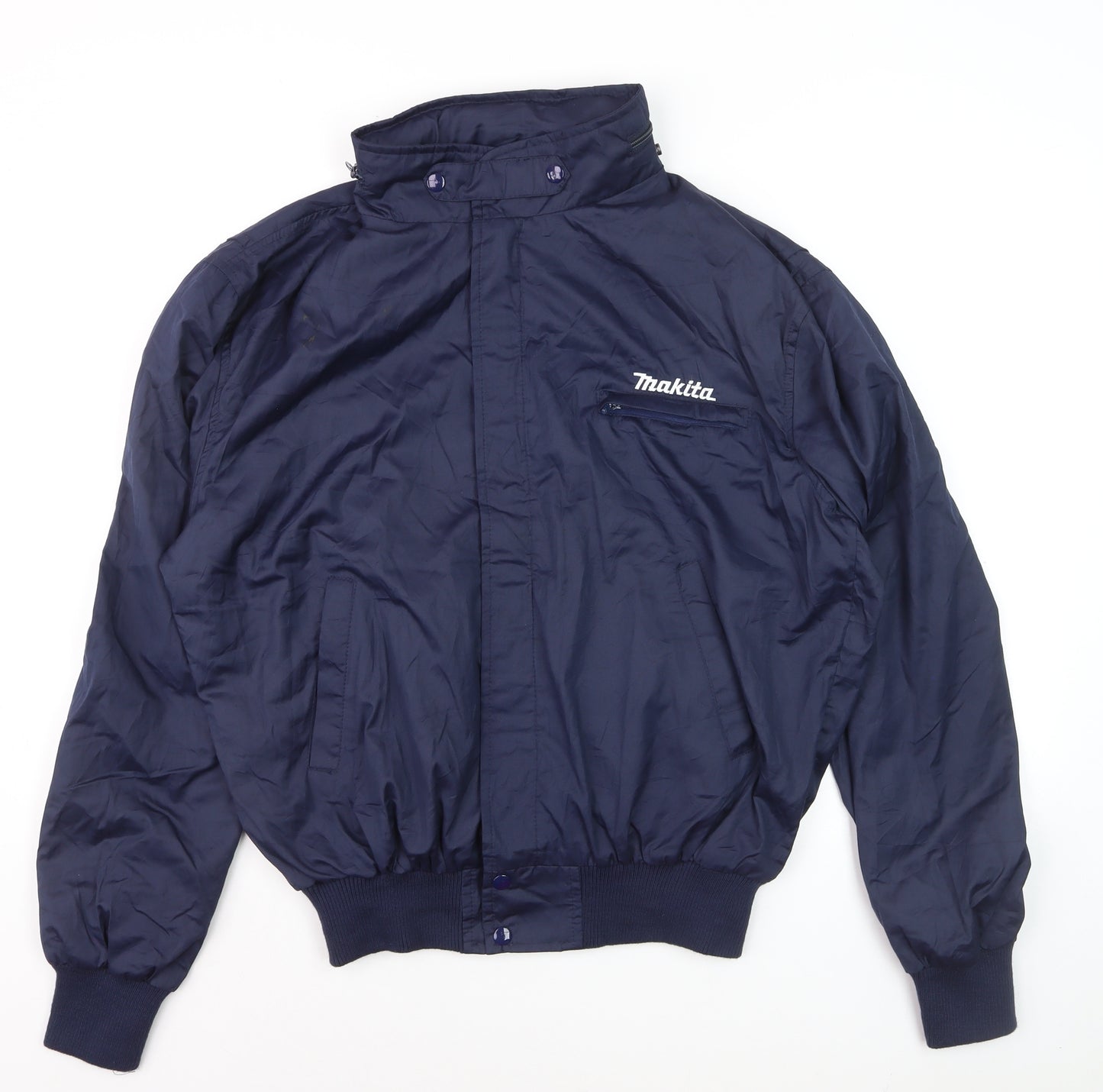 Norama Design Men's Blue XL Bomber Jacket Makita Logo Workwear