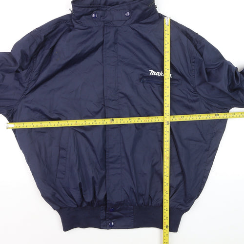 Norama Design Men's Blue XL Bomber Jacket Makita Logo Workwear