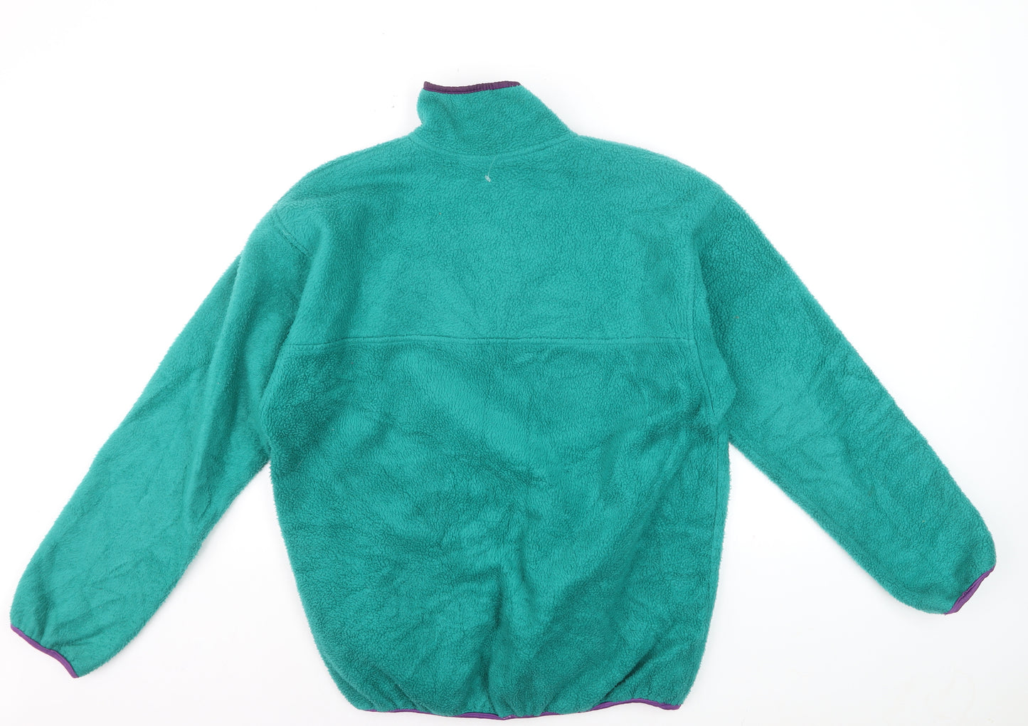 Cape Comfort Men's Green Fleece 1/4 Zip Retro Outdoor Jacket M