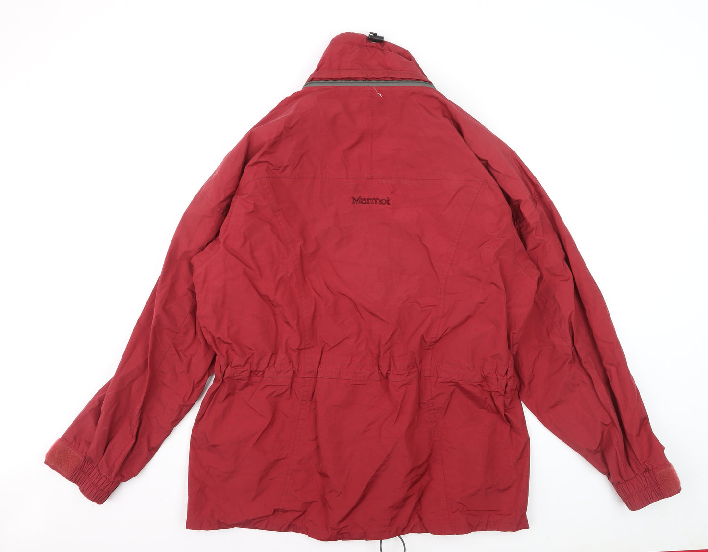 Marmot Men Red L Waterproof Hooded Parka Jacket