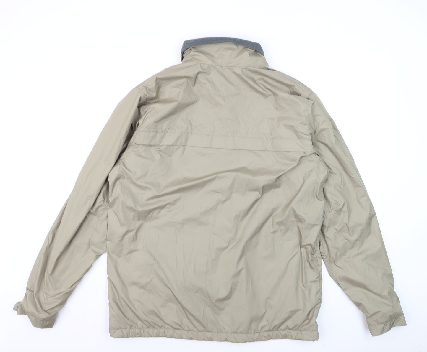 Columbia Men's Beige M Windbreaker Jacket Lightweight Outdoor