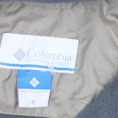 Columbia Men's Beige M Windbreaker Jacket Lightweight Outdoor