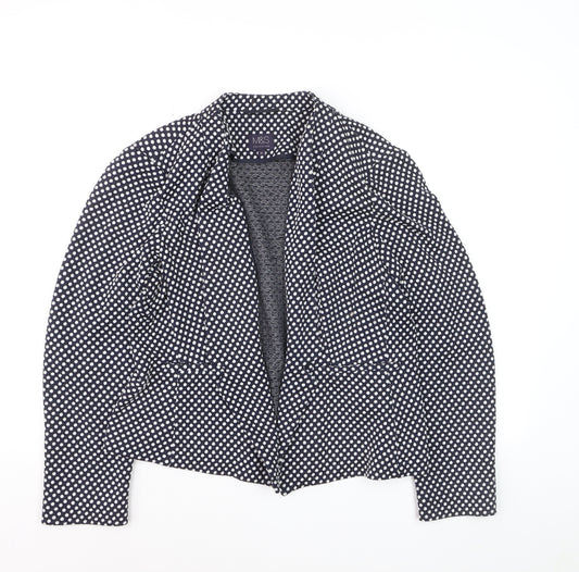 Marks and Spencer Womens Blue Polka Dot Blazer Size 18 Regular Fit