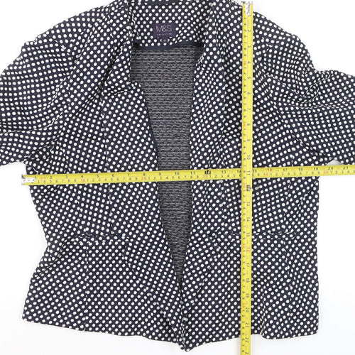 Marks and Spencer Womens Blue Polka Dot Blazer Size 18 Regular Fit