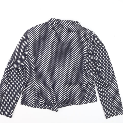 Marks and Spencer Womens Blue Polka Dot Blazer Size 18 Regular Fit