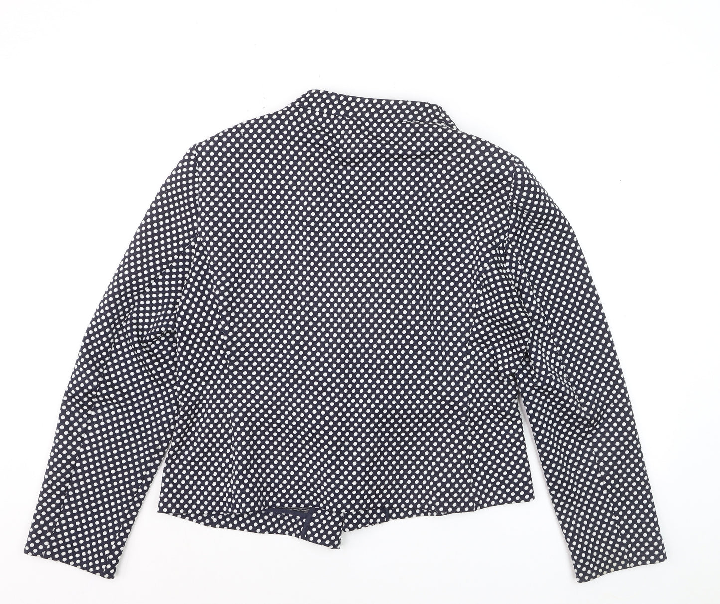 Marks and Spencer Womens Blue Polka Dot Blazer Size 18 Regular Fit