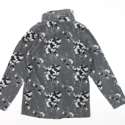 Regatta Women’s Grey Floral Fleece Full Zip Sweatshirt UK 12
