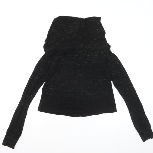 Sweaty Betty Women's Black Long Sleeve Cowl Neck Top Size S