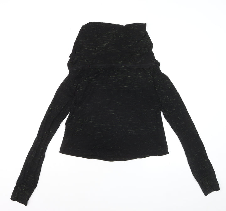 Sweaty Betty Women's Black Long Sleeve Cowl Neck Top Size S
