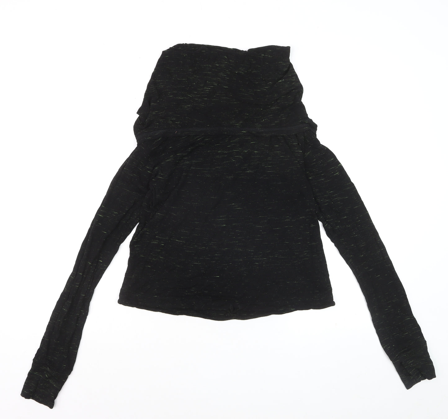 Sweaty Betty Women's Black Long Sleeve Cowl Neck Top Size S