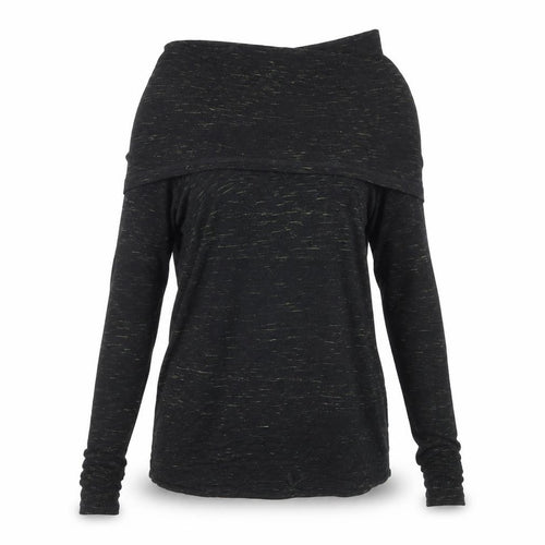 Sweaty Betty Women's Black Long Sleeve Cowl Neck Top Size S