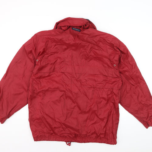 Solo Gear Men’s Red Nylon Windbreaker Jacket Size S