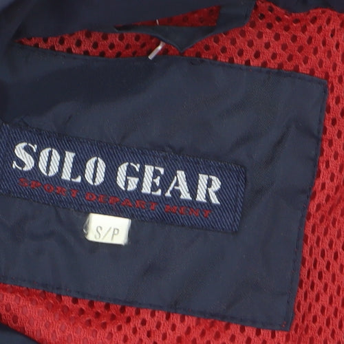 Solo Gear Men’s Red Nylon Windbreaker Jacket Size S