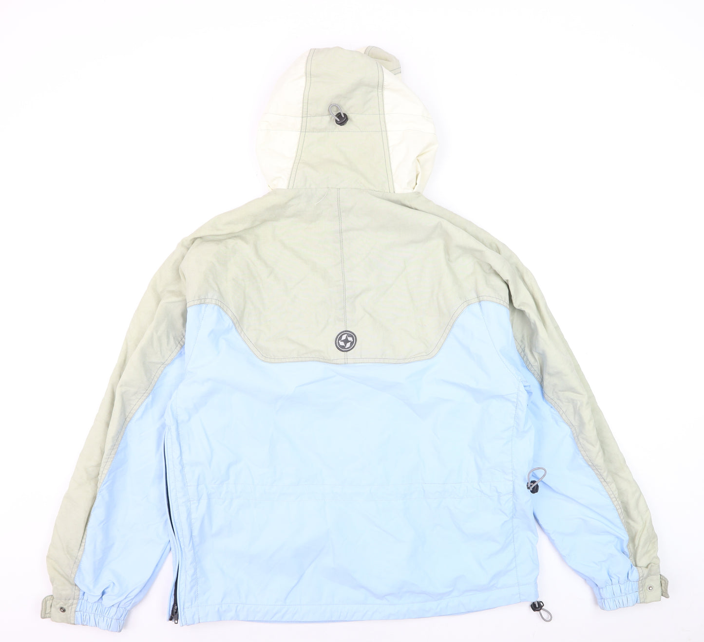 Colmar Mens Blue Green Hooded Anorak Jacket Size 38 Regular