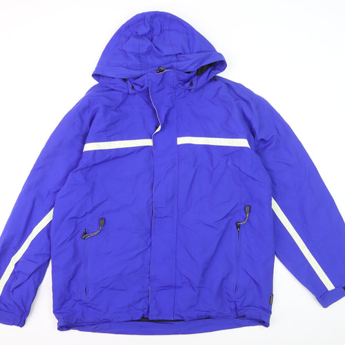 Matterhorn Men's Blue XL Waterproof Hooded Parka Jacket