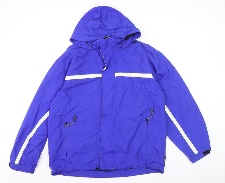 Matterhorn Men's Blue XL Waterproof Hooded Parka Jacket