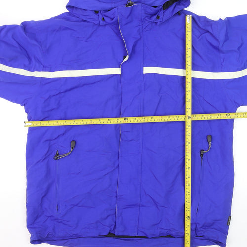 Matterhorn Men's Blue XL Waterproof Hooded Parka Jacket