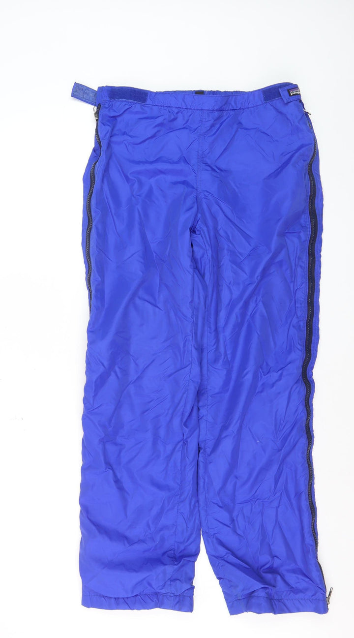 Patagonia Men's Blue Nylon Fleece Lined Snow Pants M Waterproof