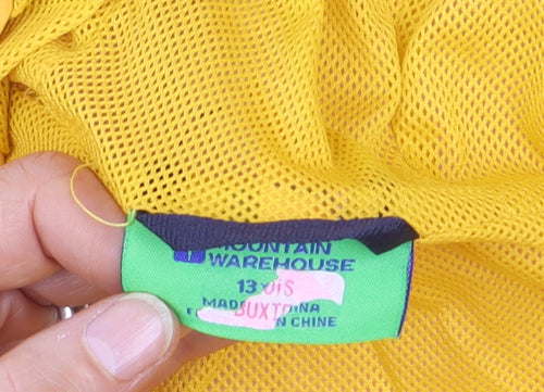 Mountain Warehouse Boys Yellow Hooded Windbreaker Jacket 13 Years