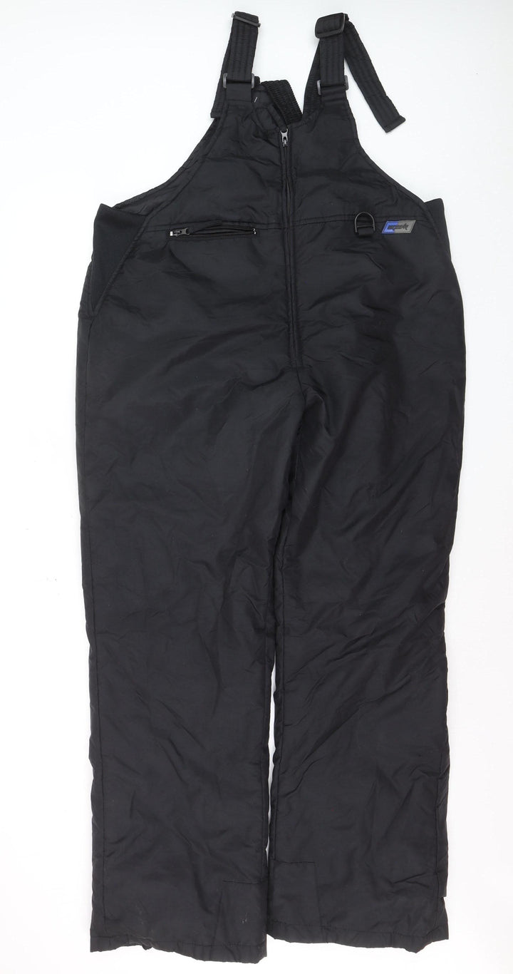 Ski Gear Men's Black L Waterproof Insulated Snow Pants