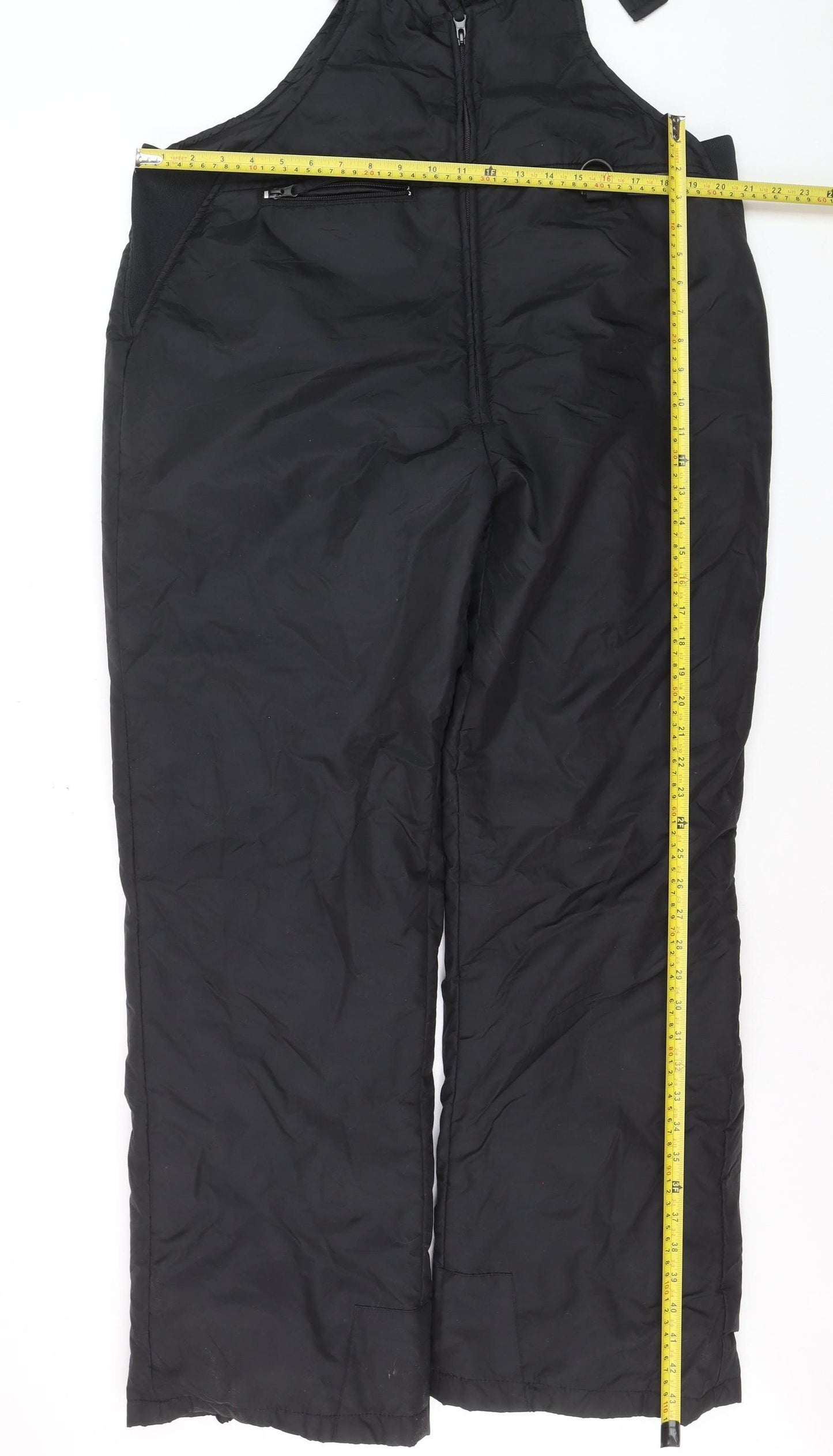 Ski Gear Men's Black L Waterproof Insulated Snow Pants