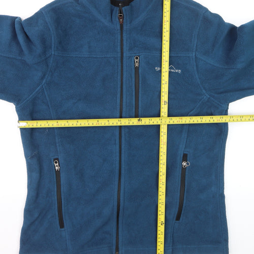 Eddie Bauer Men's Blue Full Zip Fleece Sweatshirt Size M