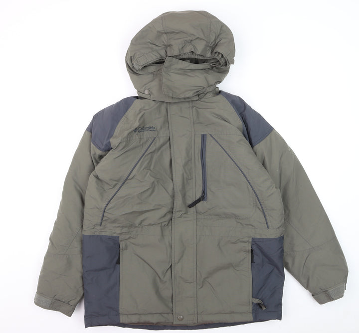 Columbia Men's Green XL Waterproof Hooded Padded Parka Jacket