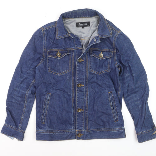Hotwind Women's Blue Denim Basic Jacket Size S