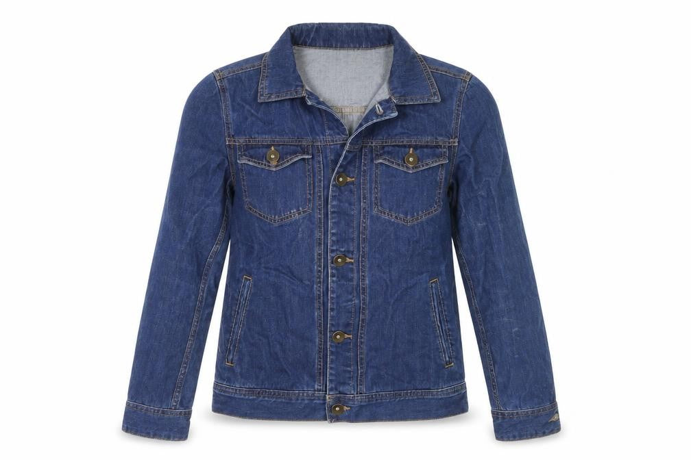 Front view of Hotwind Women's Blue Denim Basic Jacket, size S