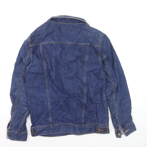Hotwind Women's Blue Denim Basic Jacket Size S