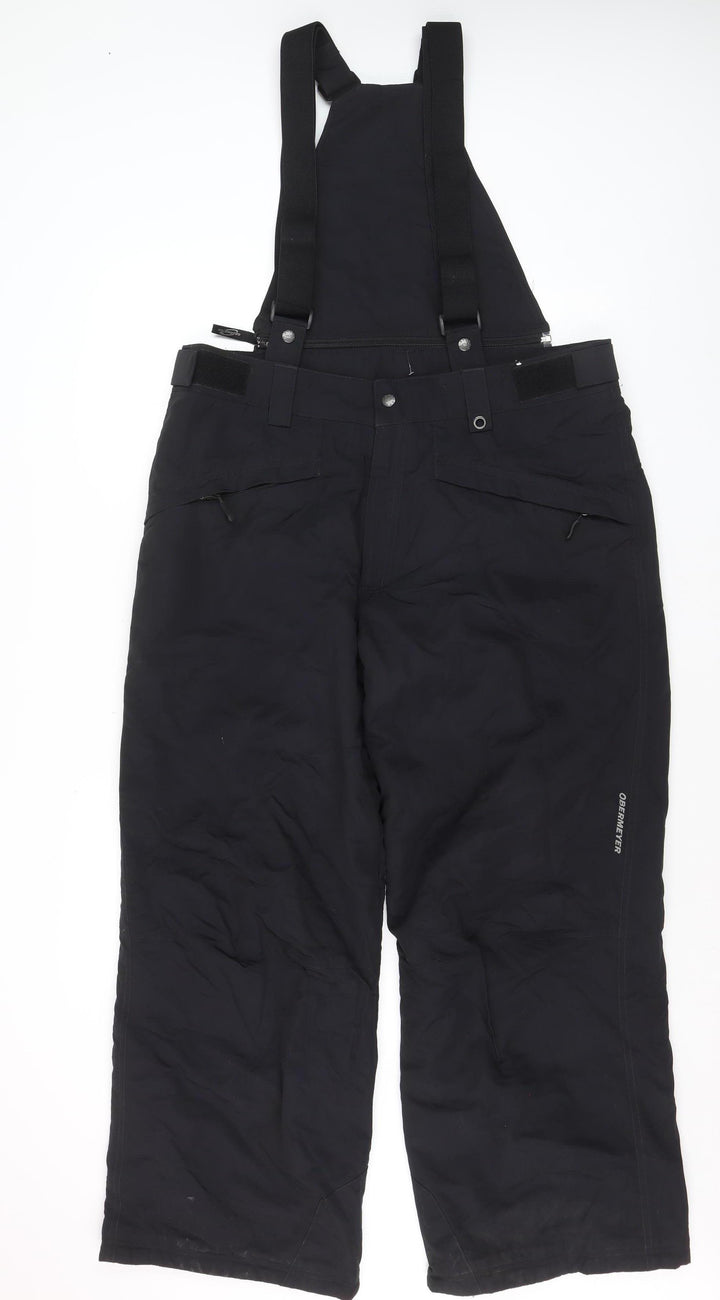 Obermeyer Mens Black L Snow Pants Ski Trousers Waterproof Insulated