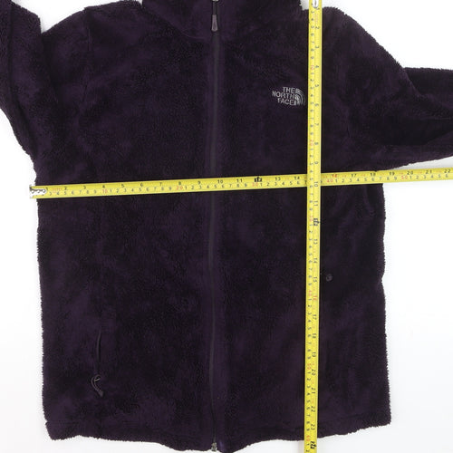 The North Face Women's Purple Fleece Full Zip Sweatshirt Size M