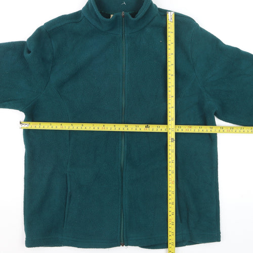 L.L.Bean Women's Green Full Zip Fleece Sweatshirt Size S Regular