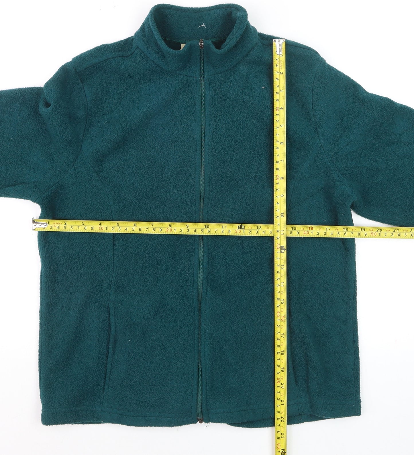 L.L.Bean Women's Green Full Zip Fleece Sweatshirt Size S Regular