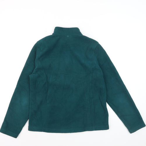 L.L.Bean Women's Green Full Zip Fleece Sweatshirt Size S Regular