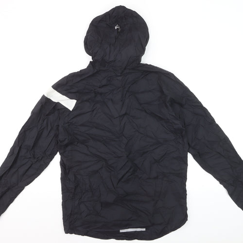 Nike Women's Black Small Windrunner Hooded Windbreaker Jacket
