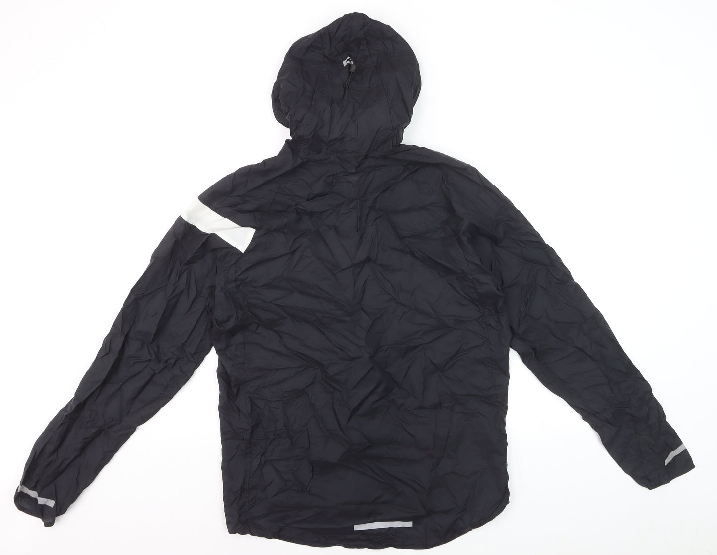 Nike Women's Black Small Windrunner Hooded Windbreaker Jacket