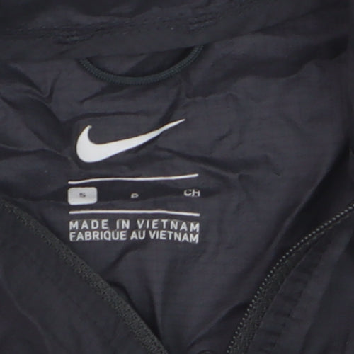 Nike Women's Black Small Windrunner Hooded Windbreaker Jacket