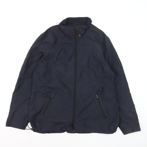 Parka Class by Veneta Men's Blue L Water Resistant Parka Jacket
