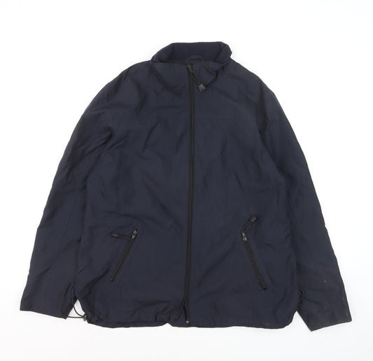 Parka Class by Veneta Men's Blue L Water Resistant Parka Jacket