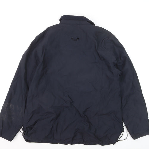Parka Class by Veneta Men's Blue L Water Resistant Parka Jacket