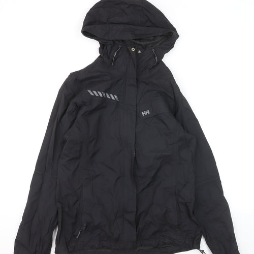 Helly Hansen Men's Black Waterproof Hooded Rain Jacket M