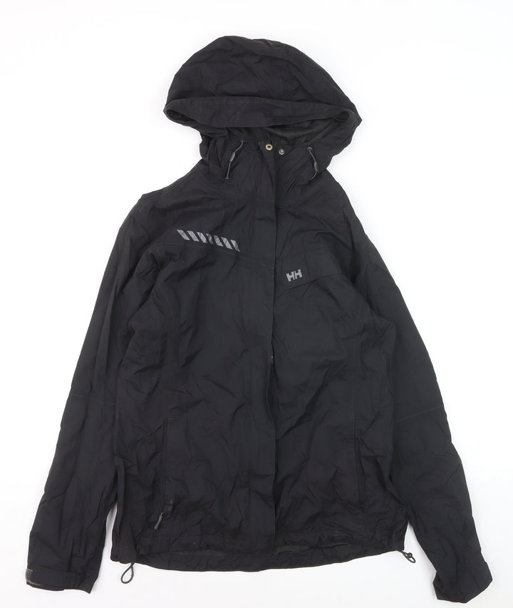 Helly Hansen Men's Black Waterproof Hooded Rain Jacket M
