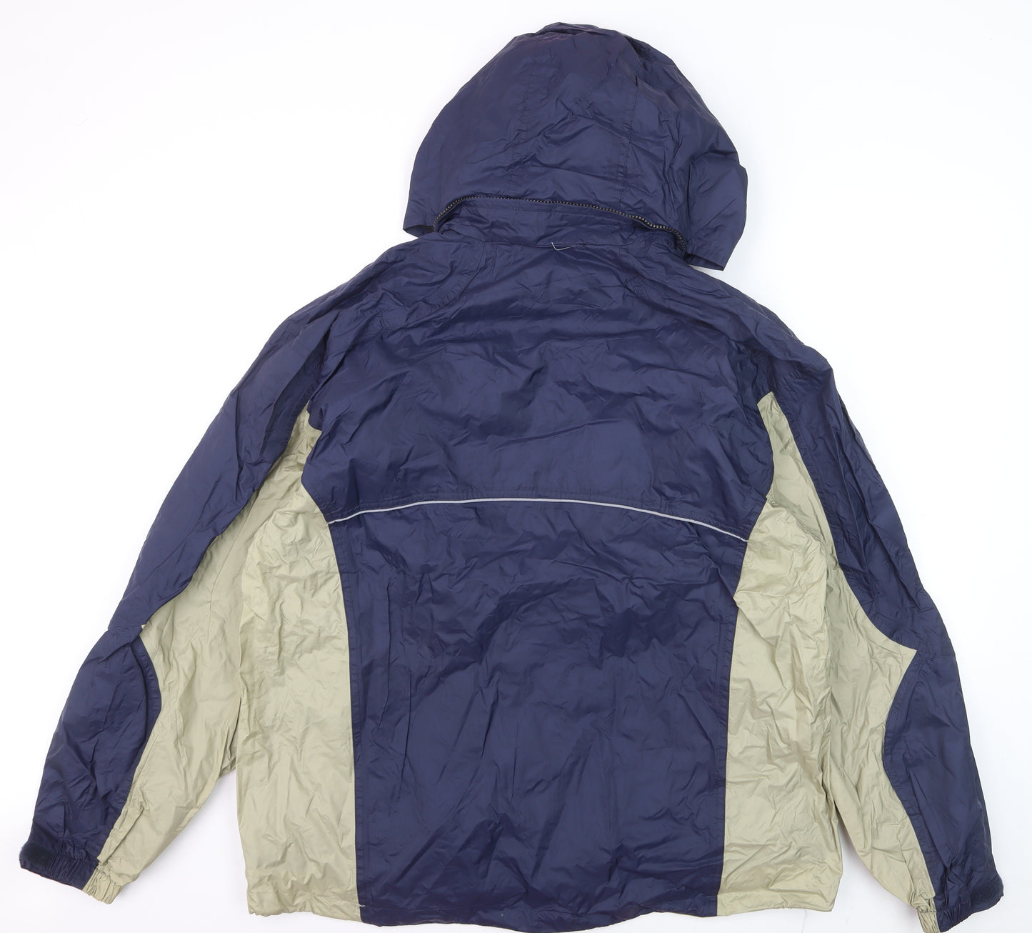 Coleman Men’s Blue XL Waterproof Hooded Rain Jacket Outdoor Coat