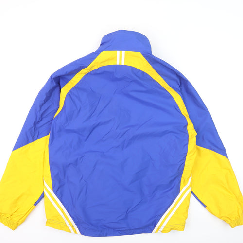 Holloway Men's Blue Yellow Windbreaker Jacket Medium Sports Full Zip
